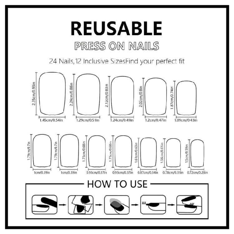 Thanksgiving Press On Nail 24pcs Maple Leaf Themed Short Square Holiday Artificial Acrylic Stick on Nail for Women