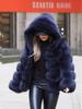 European & American Style Imitation Fox Fur Hooded Coat - Autumn/Winter Collection