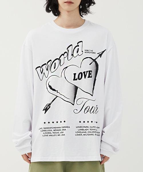 Mimdeowodeulobeu Love Tour Oversized Long Sleeve_Black