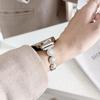 French Style Pearl Metal Chain Band for Apple Watch 11, iWatch 10987E, Huawei GT6, Xiaomi 9
