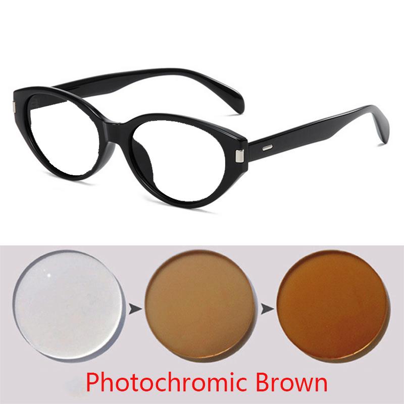 Fashion Sunglasses Korean Style Small Frame Cat Eye Popular Sunscreen Shades For Men And Women -0.5 -1.0 -1.5 To -6.0