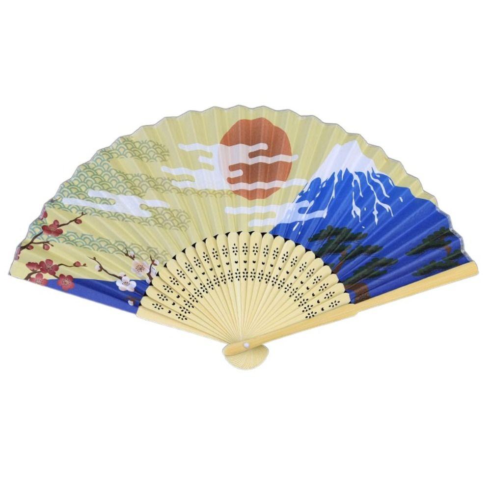 Bamboo Props Fan Bamboo Handle Fan New Folding Fan