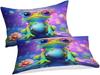 Frog Cute Beddings for Kids Boys Girls Teenage Single Quilt Cover Duvet Cover with Zip,3D Cartoon Quilt Cover with Pillowcase