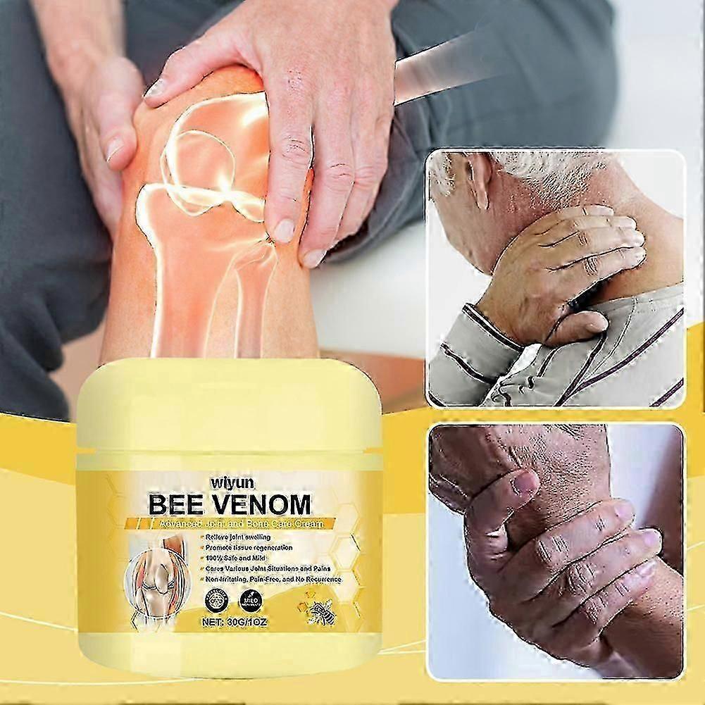 Bee Venom Joint Bone Care Cream for Pain Relief, Soothing Massage Cream for Men & Women, Deep Penetration, Fast Acting