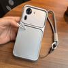 Luxury Big Window Phone Case with Lanyard for OPPO Reno11 Pro 5G Premium Textured Casing