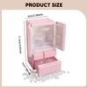 1/12 Freezer Refrigerator Dollhouse Furniture Ornaments with Tweezers Toy for Furnishings Decoration