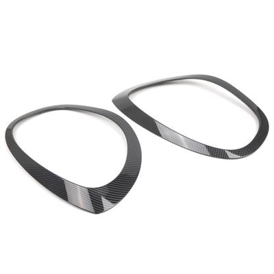 Headlight Trim, 2PC Left and Right Headlight Frame Bezel Surround Cover Replacement for BMW Mini F60 F61 2017-2025, 51137388117,