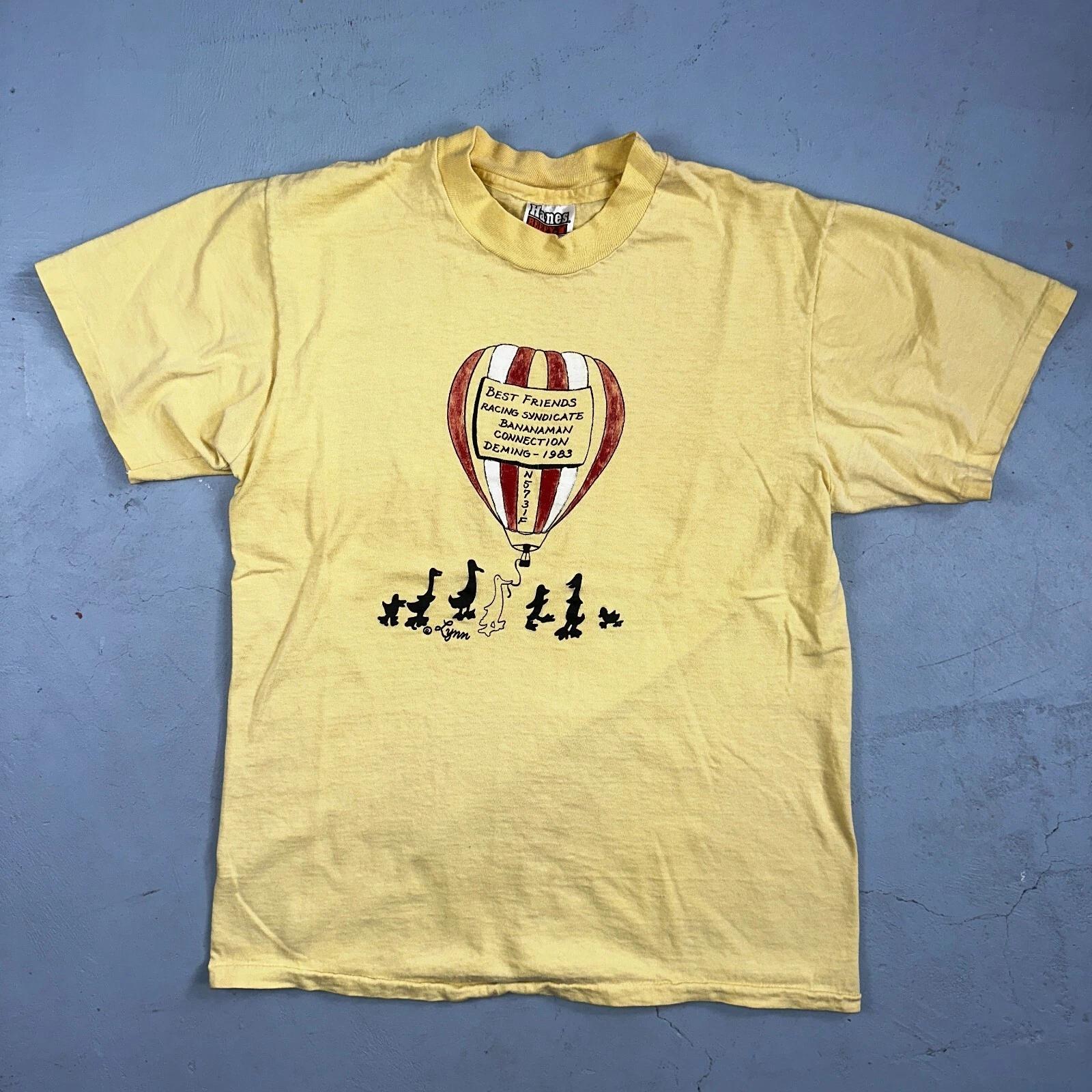 Balloons Lynn Ducks VTG T Shirt Hot Air Balloon Cute Funny 1983 80s Hanes 4XL