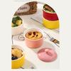 Miniature Covered Porcelain Ramekin Oven Safe Pottery Bowl For Daily Cooking And Meal Preparation