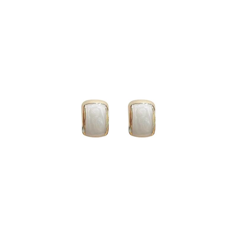 Red Drip Glaze Earrings: Elegant French Style for Autumn/Winter 2022