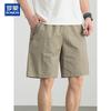 ROMON Men's 100% Cotton Plaid Cargo Bermuda Shorts