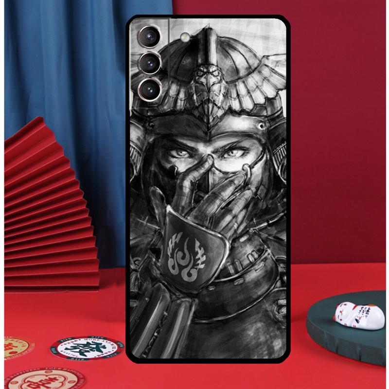 Japan The Samurai Ninja Phone Case For Samsung Galaxy S25 Ultra S9 S10 S20 S21 FE S22 S23 Plus S24 Ultra Back Cover