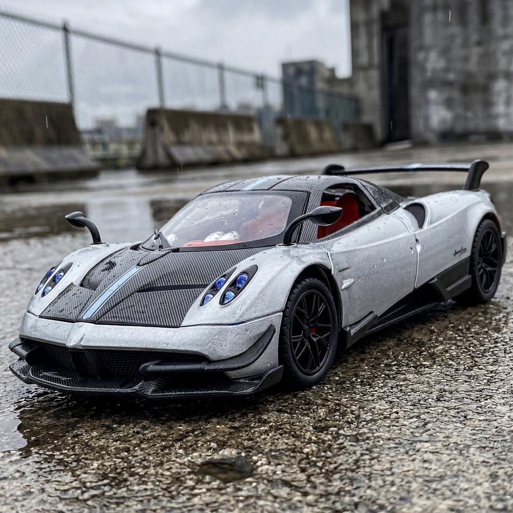1:24 Pagani Huayra BC Hypercar Alloy Sports Car Model Diecast Metal Racing Car Model Computer Desktop Decoration High Simulation