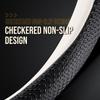 New Nappa Leather Car Steering Wheel Cover, Universal 15 Inch (White And Black)