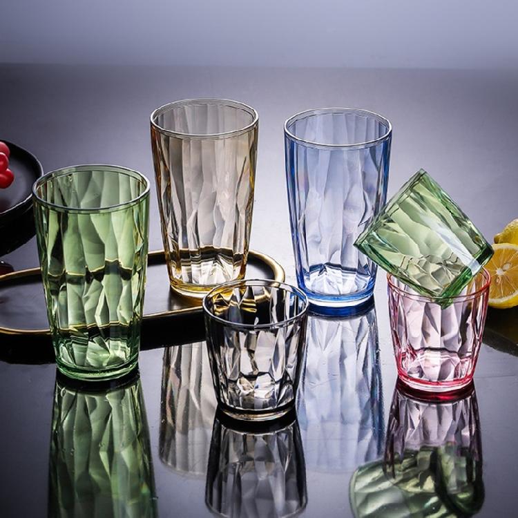 Shatterproof Wine Glasses Water Tumblers Reusable Fruit Juice Beer Champagne Cup