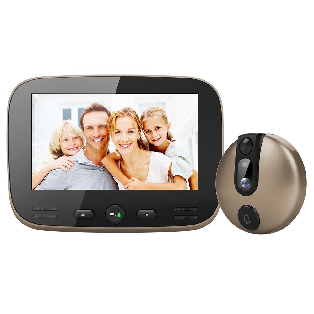 4.3Inches 1800mah Camera Electronic Cat Eye Camera Photo Monitor Home Wireless Video Doorbell LCD Digital Door Viewer Doorbell