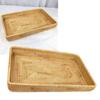 Rattan Tray Tabletop Organization Hand Woven Snack Storage Basket Multifunctional Serving Tray L