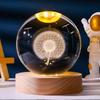 Crystal Ball Night Light: Starry Sky Carved Desktop Ornament Gift