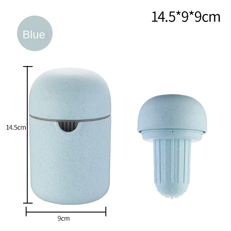 Manual Hand Press Juicer Multi-Function Simple Fruit Juice Cup Squeezer Mini Orange Lemon Pomegranate Juicer Tool синий