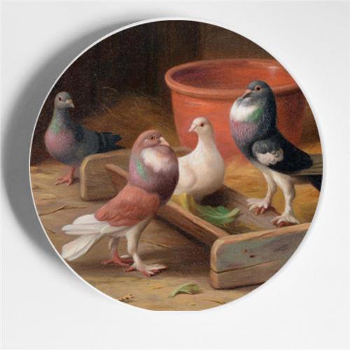 Walter Hunt Fratelli Pittura Arte Piatto Edgar Hunt Animale Cane Gatto Pecora Cavallo Piatto Decorativo Piatto da Appendere Arte Sfondo