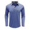 Men's Long-sleeved Lapel T-shirt Fashion Men's POLO Shirt Autumn and Winter Bottoming Shirt Tops