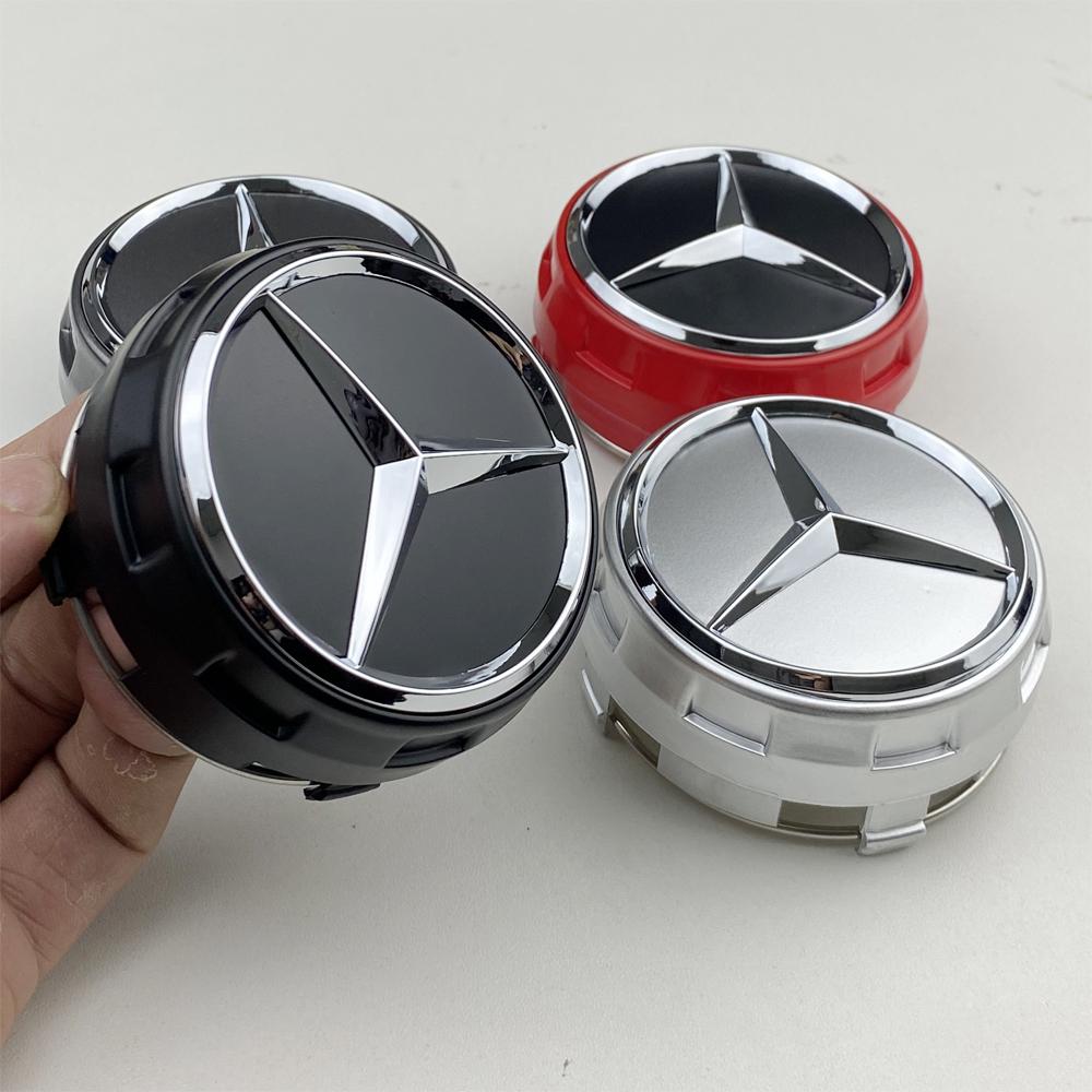 For Mercedes Benz 4Pcs 75mm Car Wheel Center Hub Caps Cover For Mercedes Benz Amg B/C/E/S Class A Class C200L GLC GLK CLA W163 W166 W221 Accessory DP1