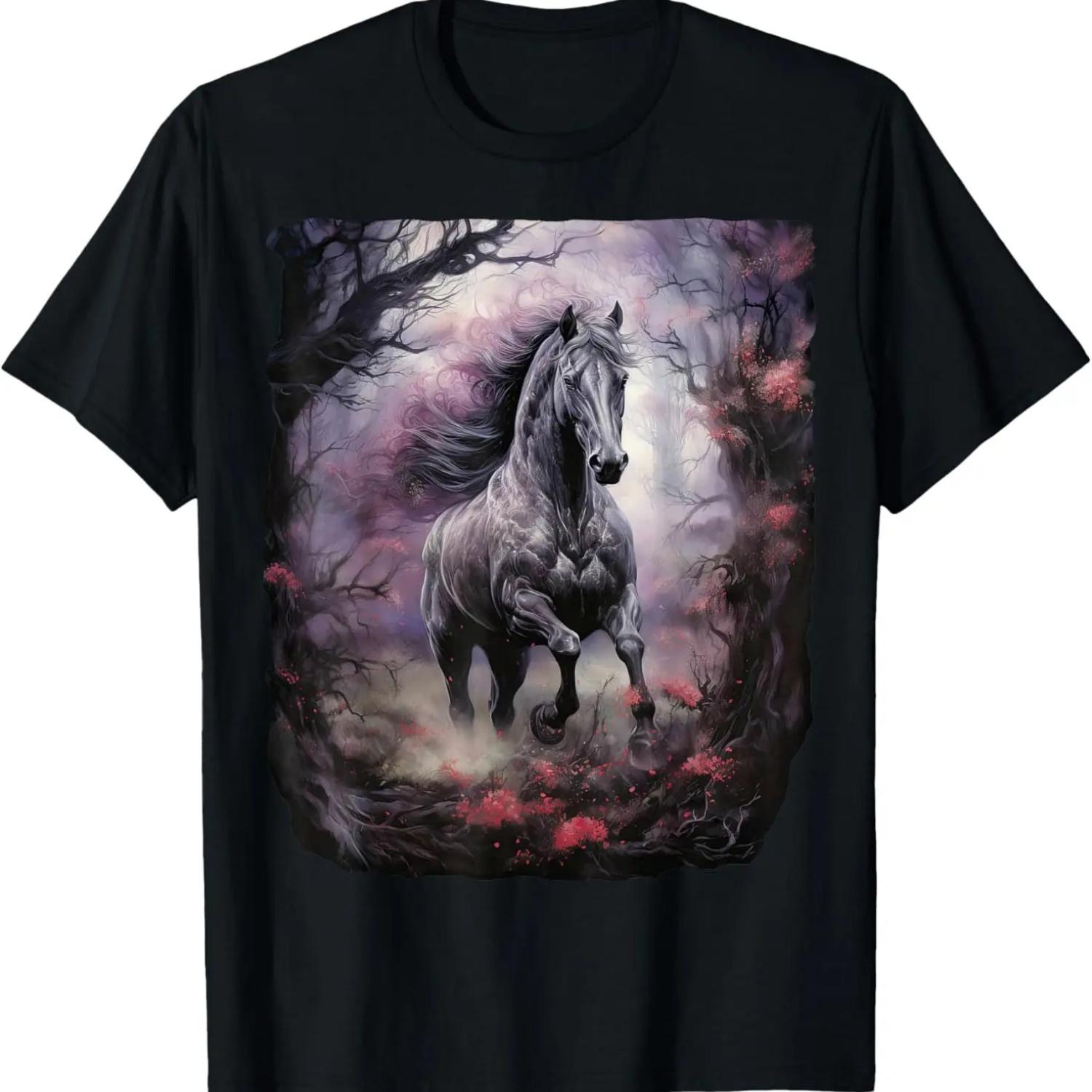 HORSE 10 YEARS OF BEING AWESOME RIDING 10TH BIRTHDAY T-Shirt S