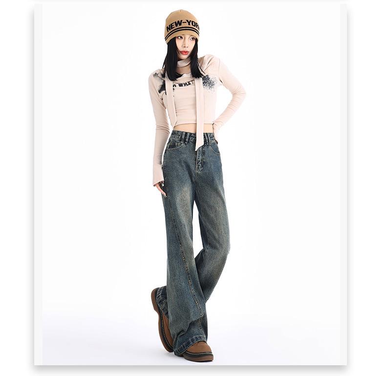 Women's 2026 High-Waisted Micro-Flare Designer Jeans - Retro Style