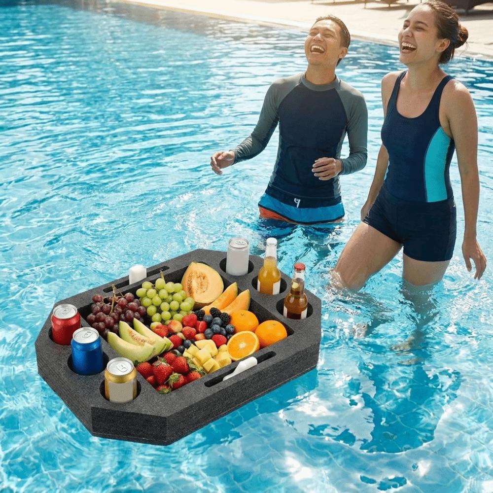 Waterproof Floating Drink Rack Multi-Hole Pool Drink Float Creative Drink Floating Tray Party