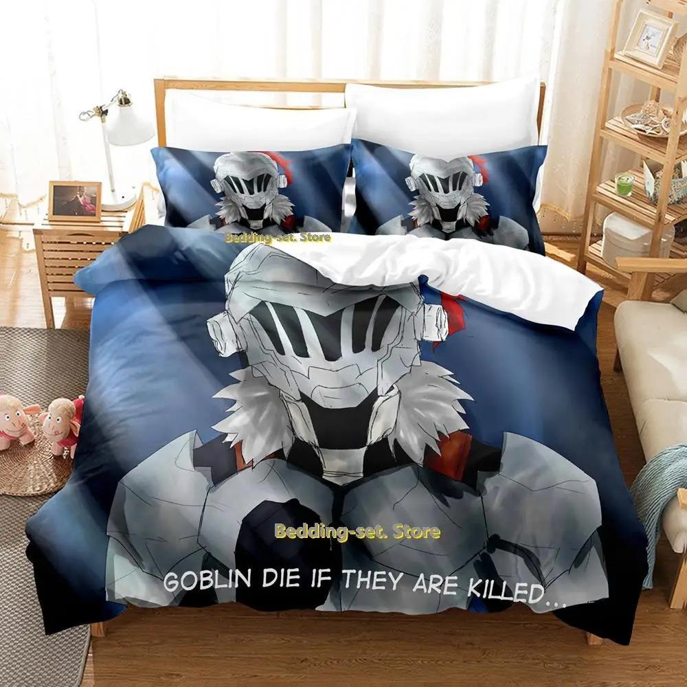 Goblin Slayer Anime Bedding Set Single Twin Full Queen King Size Duvet Cover for Adult Kid Bedroom Decor
