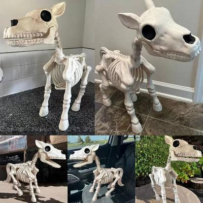 Animal Skeleton Horse Skull Cow Skeleton Prop Party Decorations Bone Ornaments