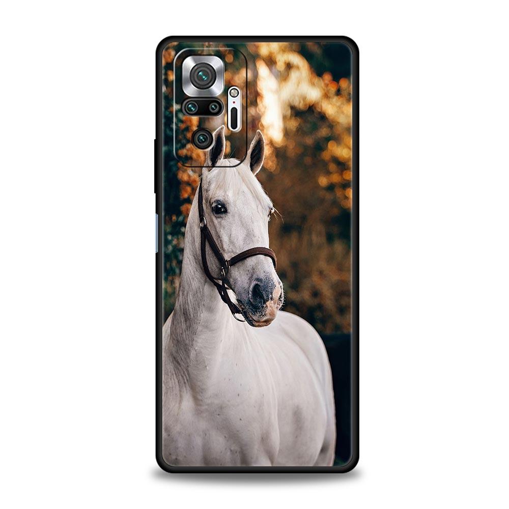 Running Horse Animal Phone Case For Xiaomi Redmi Note 13 12 5G 11 10 Pro Plus 4G 9S 9 8 7 9T 13C 10C 9C 9A Soft Silicone Cover