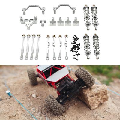 1/16 RC Car Metal Upgrade Kits Front and Rear Shock Brackets Complete Set Replacements Parts