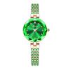 Cute and Stylish Crystal Bracelet Watch with Waterproof Quartz Simple A Great Gift Idea for a Luxury Green Women's Movement. Design. Bangle. Small,