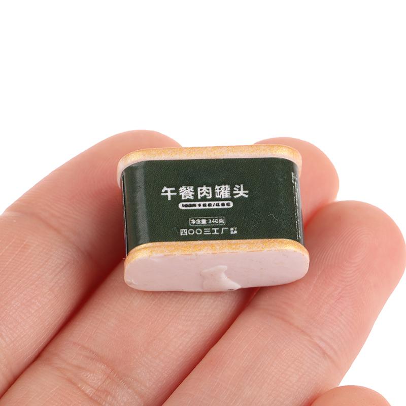 5Pcs 1/12 Dollhouse Simulation Ham Canned Dollhouse Miniature Food Decoration Dolls House Accessories Pretend Play Toys