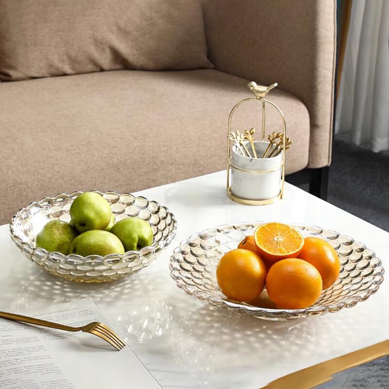 Zhinianhua Pearlescent European Style Glass Fruit Plate