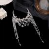 Women Hairband Pearls Hair Jewelry Bridal Modern Blingbling Tassels Pearls for Bride Wedding Party Head Chain