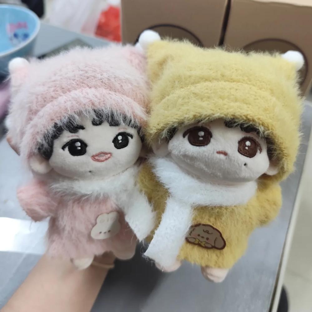 Hat Doll Clothes Outfit T-shirt Doll Dress Up Set 10cm Cotton Doll Clothes Children's Gift