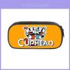 Cuphead Pencil Case Double Layer Storage Bag For Students And Office Use