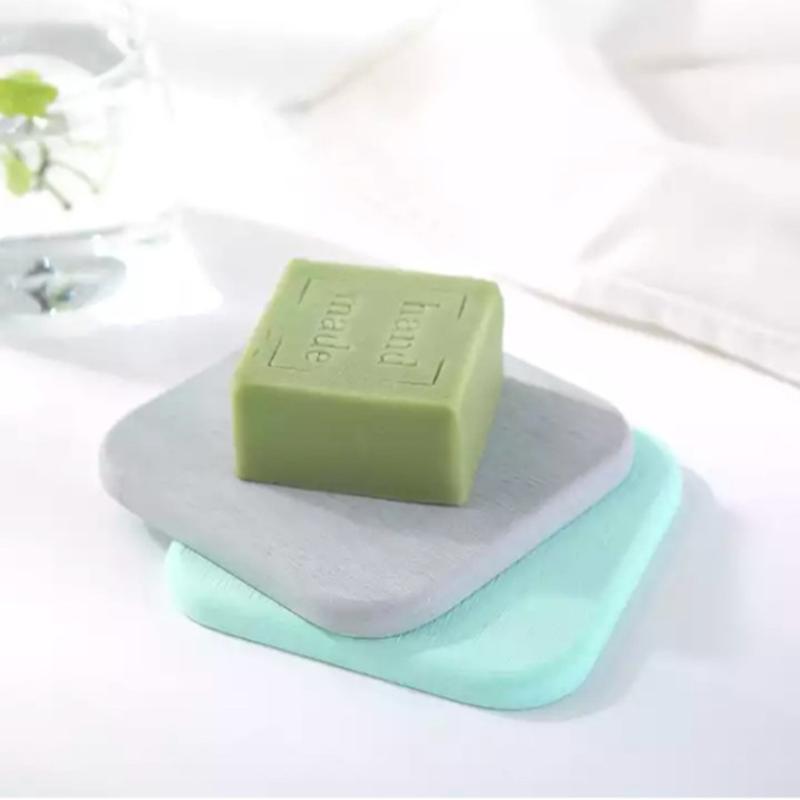 Solid Color Round Square Diatomaceous Earth Mats Toiletries Coasters Simple Absorbent Non-Slip Cup Home And Decoration Kitchen