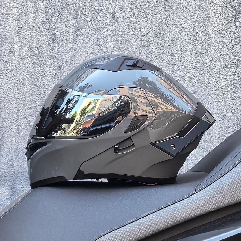 2025 ORZ Latest Motorcycle Helmet Dual Lens Modular Flip Helmet Casco para Motos Off road Racing Helmet Capacetes de Moto