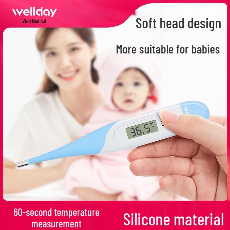 WELLDAY Soft-Tip Digital Thermometer (10-Pack)