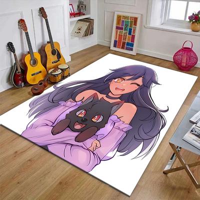1pc Anime A-AphmauS (2) Design Printed Area Rug Carpet for Bedroom Living Room Home Decor Rugs Mat Non Slip Mat Rug for Bedside