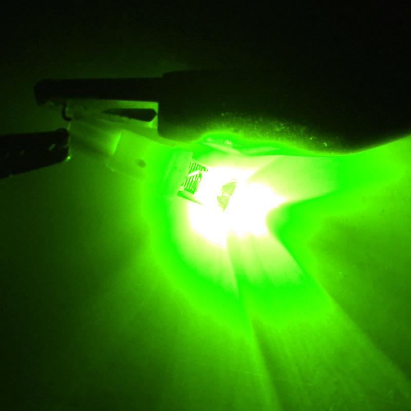 10Pcs Green Car Interior 12V 1W T5 W2x4.6d Wedge Dash Dashboard Panel Light Gauge Reading Led Lamp Bulb