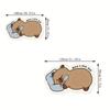 Kawaii Lazy Capybara Plush Mat, Cozy Fluffy Non-slip Washable Rug For Bedroom Indoor Aesthetic Decoration