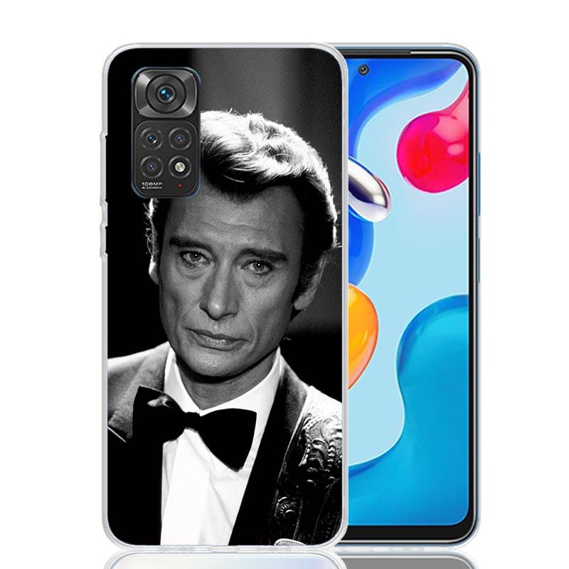 Custodia per Telefono Musicale Johnny Hallyday Per Xiaomi Redmi Note 14 13 14S 12S 12 11S 11T 11E Pro Plus 10S 10 9S 9 Art Personalizzata Coque Ca