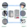 Universal Outdoor Refrigerator Cover Dustproof Freezer Covers for Protecting Upright Freezers/Beverage Refrigerator
