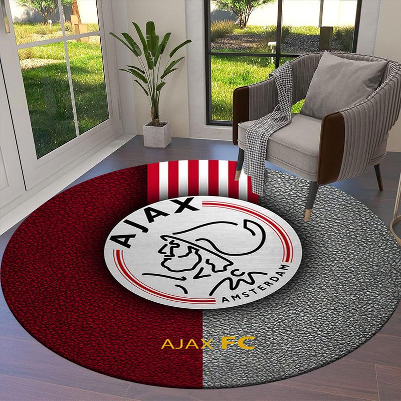 AFC Ajax Round Area Rug,Carpet Rug for Living Room Bedroom Sofa Playroom Decor,Non-slip Floor Mat