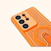 Samsung S26Ultra Honeycomb Mesh Heat Dissipation Magnetic Attraction Rotating Bracket Is Suitable for S25Ultra Two-color Hard Phone Case