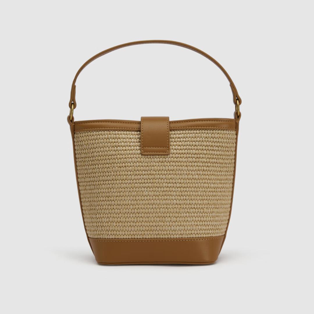Женская сумка через плечо из соломенной ткани для отдыха — фото 3
